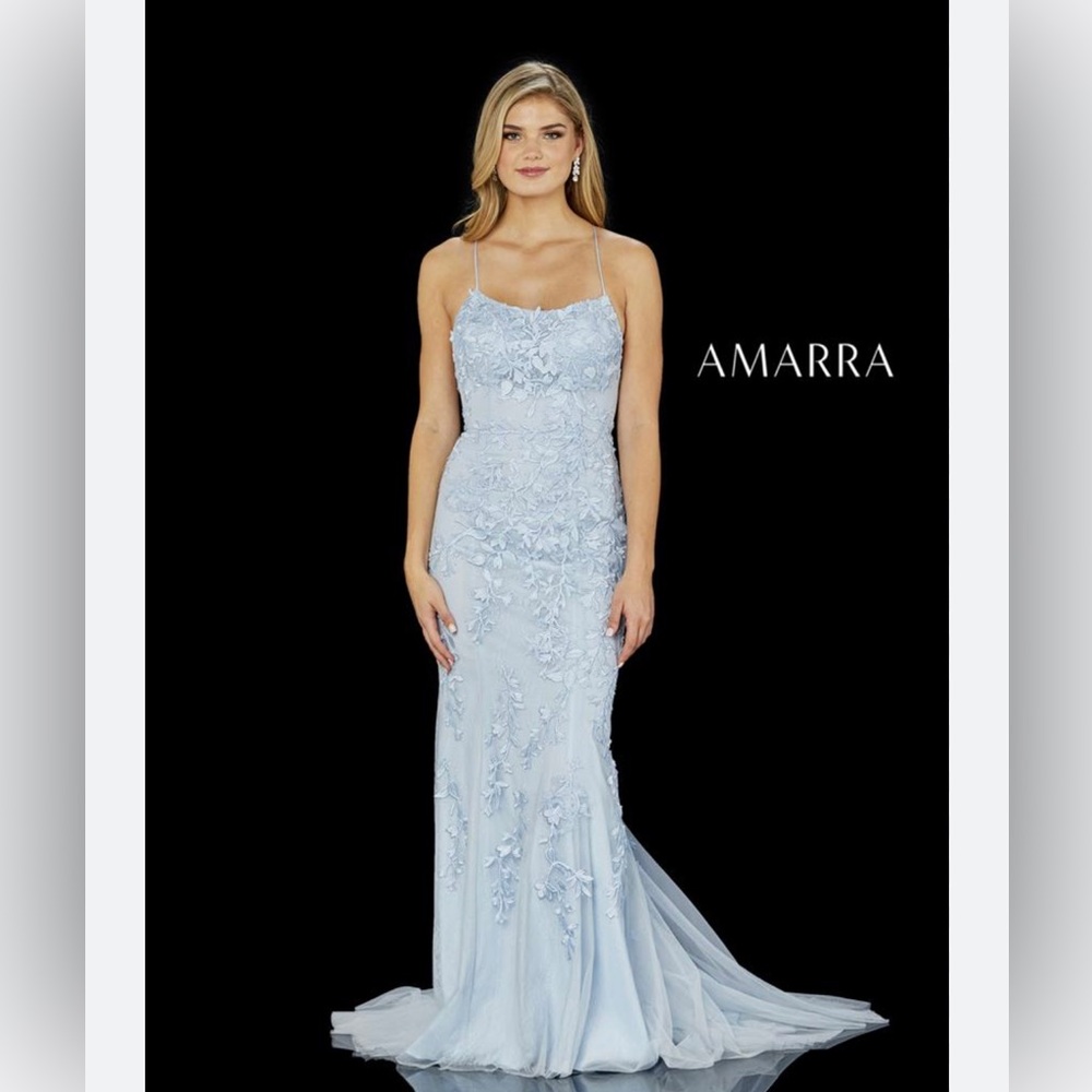 Unaltered Amarra beaded prom gown- current season!